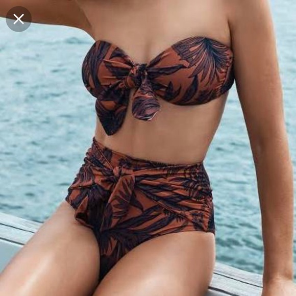 COPY - JETS Desert Palm Knot Tie Bikini.Bottoms (6) Retail $111 Anthr… - Picture 7 of 7